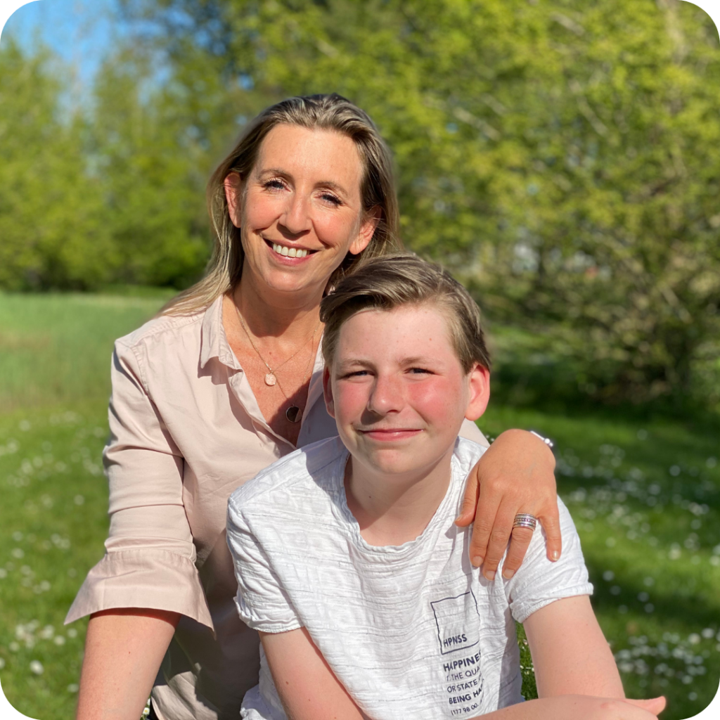 Ambassadeur Anne Kien met zoon Matthijs Ambassadeur Anne Kien